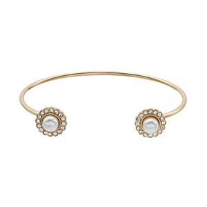 LC Lauren Conrad Simulated Pearl Cuff Bracelet