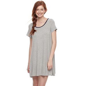 Juniors' Love, Fire Pinstripe T-Shirt Dress