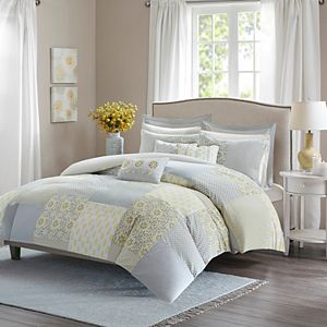 Madison Park Cosette Percale 9-piece Duvet Cover Set