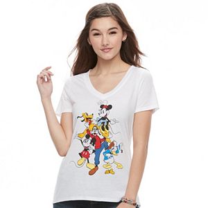 Disney's Mickey Mouse Juniors' Fab Five Character Graphic Tee