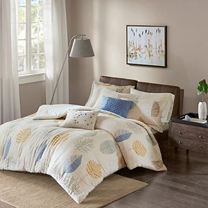 Madison Park Lina 7-piece Flannel Comforter Set