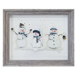 New View Snowmen Framed Wall Art