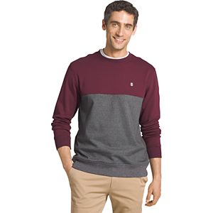 Big & Tall IZOD Advantage Sportflex Regular-Fit Colorblock Performance Fleece Pullover