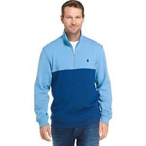 Big & Tall IZOD Advantage Sportflex Colorblock Quarter-Zip Fleece Pullover