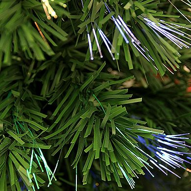 4-ft. Pre-Lit Fiber Optic Spiral Pine Artificial Christmas Tree 