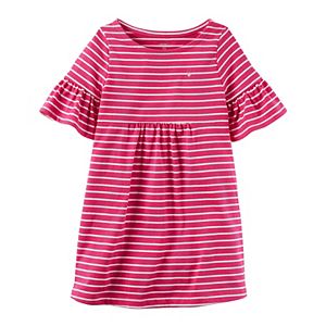 Girls 4-8 Carter's Striped Bell Sleeve Dress