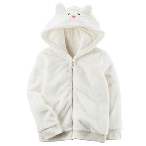 Girls 4-8 Sherpa Zipper Hoodie