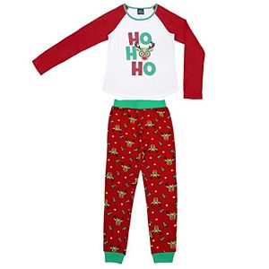 Girls 4-16 Jellifish Christmas Top & Bottoms Pajama Set