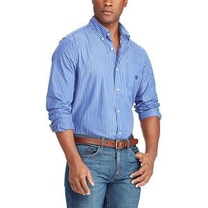 Big & Tall Chaps Striped Button Down