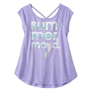 Girls 7-16 SO® Cutout V-back Tee