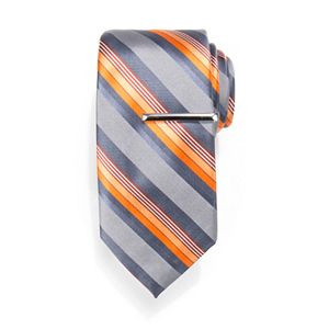 Men's Apt. 9® Greenberg Patterned Tie with Tie Bar