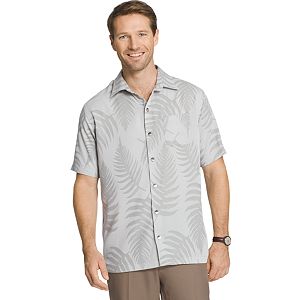 Men's Van Heusen Classic-Fit Leaf Jacquard Button-Down Shirt