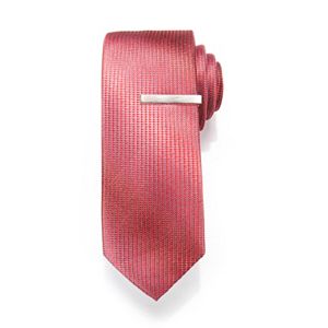 Men's Apt. 9® Skinny Tie with Tie Bar