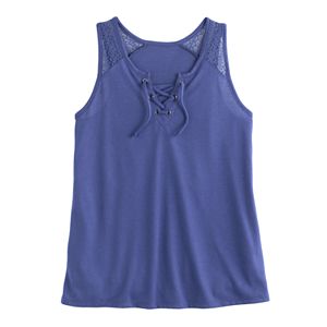 Girls 7-16 Mudd® Lace-Up Tank Top