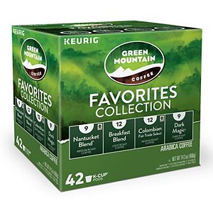 Keurig® K-Cup® Pod Green Mountain Coffee Favorites Collection - 42-pk.