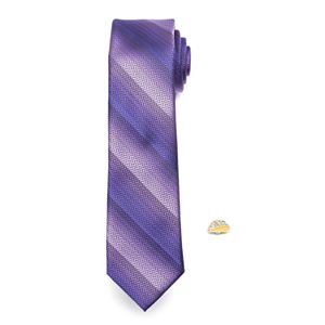 Men's Apt. 9® Patterned Skinny Tie with Pin
