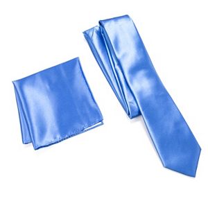 Men's Apt. 9® Solid Skinny Tie & Solid Pocket Square Set