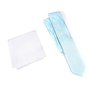 Men's Apt. 9® Patterned Skinny Tie & Solid Pocket Square Set