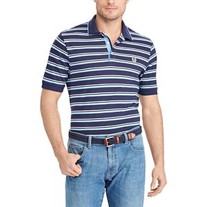 Big & Tall Chaps Classic-Fit Striped Mesh Polo