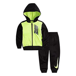 Baby Boy Nike Fleece Zip Hoodie & Pants Set