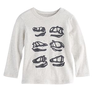 Toddler Boy Jumping Beans® Dinosaur Skulls Long Sleeve Graphic Tee