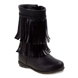 Rugged Bear Toddler Girls' Fringe Boots