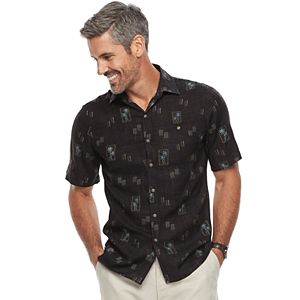 Men's Batik Bay Regular-Fit Tropical Microfiber Button-Down Shirt