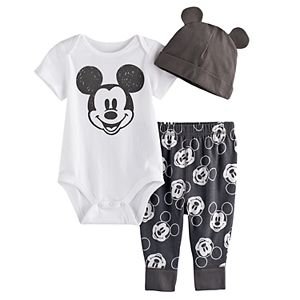 Disney's Mickey Bodysuit, Pants, & Hat Set by Jumping Beans®