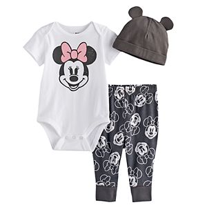 Disney's Minnie Bodysuit, Pants, & Hat Set by Jumping Beans®