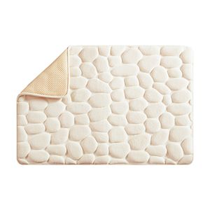 Madison Park Essentials Stone Embossed Memory Foam Bath Rug