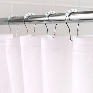 Kenney PEVA Shower Curtain Liner & Curtain Ring Set