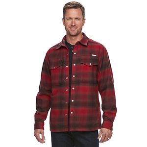 Big & Tall Men's Columbia Fireside Flame II Plaid Shirt Jacket