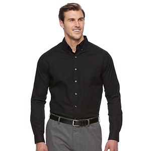 Big & Tall Croft & Barrow® Classic-Fit Stretch Woven Button-Down Shirt