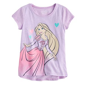 Disney Princess Girls 4-10 Rapunzel Glitter Short Sleeve Graphic Tee by Jumping Beans®
