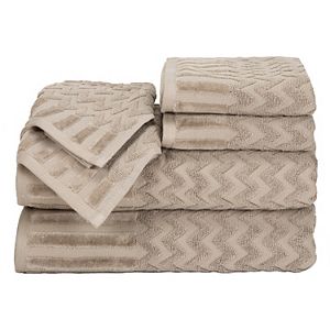 Portsmouth Home Chevron 6-piece Bath Towel Set