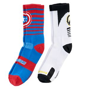 Boys 8-20 Avengers 2-pk Crew Socks