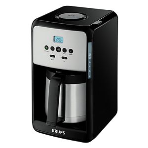 Krups 12-Cup Savoy Programmable Black Thermal Coffee Maker