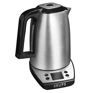 Krups Savoy Stainless Steel Electronic Kettle with Adjustable Temperature
