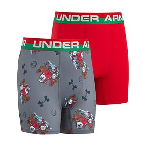 Boys 6-20 Under Armour Santa 2-Pack Boxer Briefs