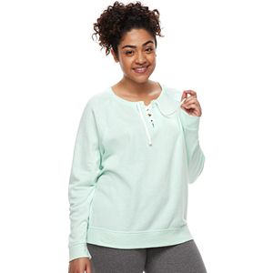 Juniors’ Plus Size SO® Lace-Up Sweatshirt