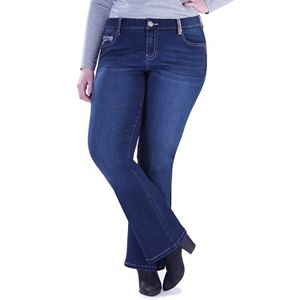 Juniors' Plus Size Amethyst Slim Bootcut Jeans!