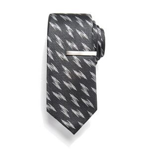 Men's Apt. 9® Patterned Skinny Tie with Tie Bar