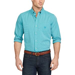 Big & Tall Chaps Classic-Fit Stretch Poplin Button-Down Shirt