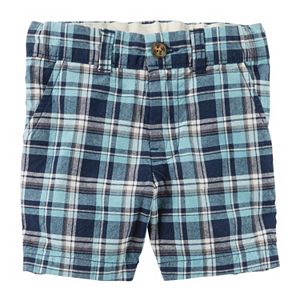 Boys 4-8 Carter's Plaid Twill Shorts