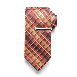 Men's Apt. 9® Patterned Tie & Tie Bar