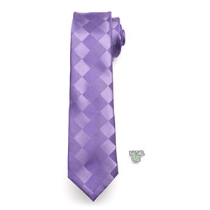 Men's Apt. 9® Patterned Skinny Tie with Pin