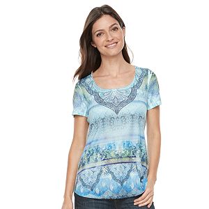 Women's World Unity Printed Scoopneck Tee