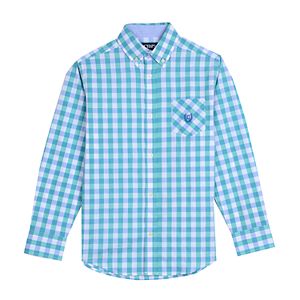 Boys 4-20 Chaps Plaid Button-Down Shirt!