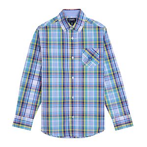 Boys 4-20 Chaps Clinton Plaid Button-Down Shirt