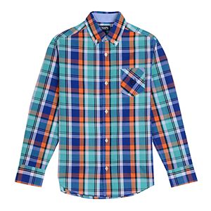 Boys 4-20 Chaps Plaid Button-Down Shirt